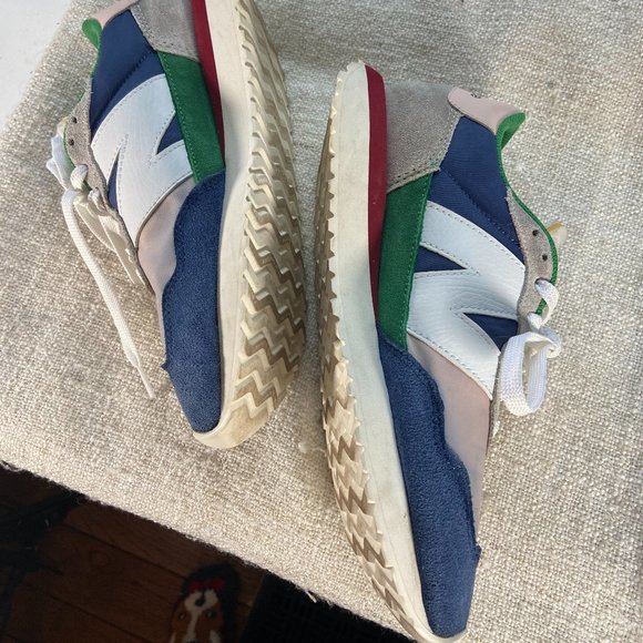 New Balance retro style 237 blue green and red suede lace-up sneakers, size 9.5 - Picture 4 of 8